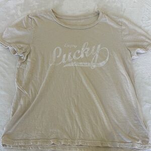Lucky Brand Beige T-Shirt
